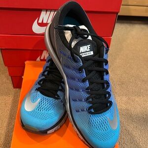 Nike Air Max Blue and Black Sneakers